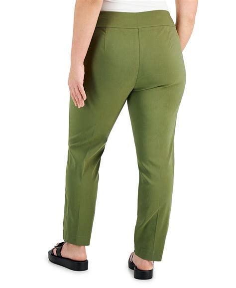 Alfani Plus Size Tummy Control Pull On Skinny Pants Created For Macys And Reviews Pants