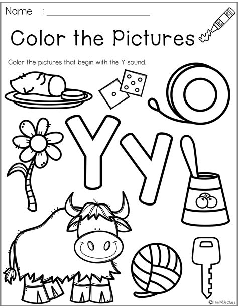 Words With Letter Y For Kindergarten