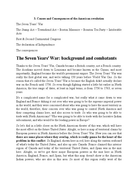 The Seven Years War Causes Key Battles And Consequences For The