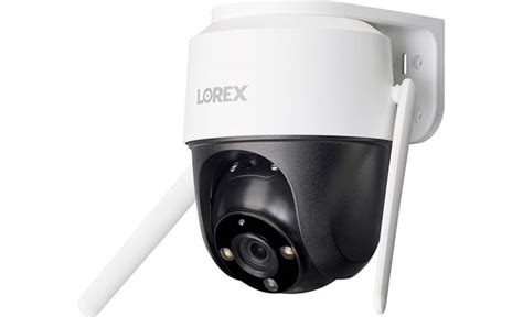 Lorex K Pan Tilt Outdoor Wi Fi Security Camera Plug In Outdoor