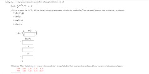 Solved Let X1 X2 Xn Represent A Random Sample From A Chegg