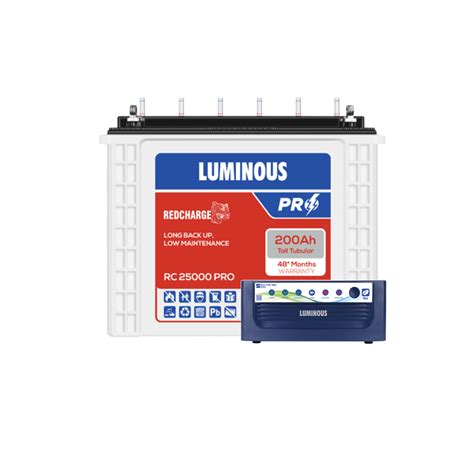 Buy Luminous Eco Volt Neo 1250 With Red Charge RC25000 PRO 200Ah In