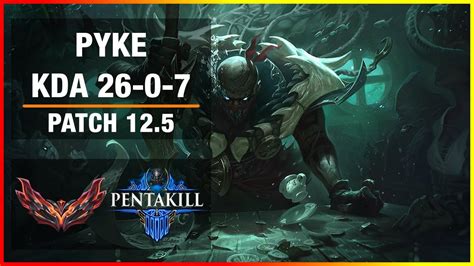 Pentakill Pyke Mid Vs Ryze Grandmaster Euw Patch Youtube