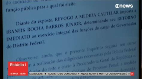 Alexandre De Moraes Revoga O Afastamento Do Governador Ibaneis Rocha