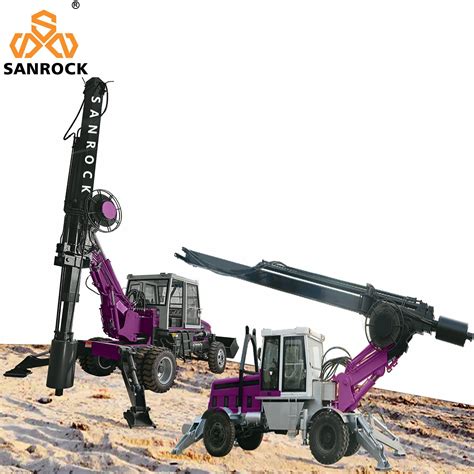 Bore Pile Machine Rotary Drilling Rig 180degree Auger Hydraulic Rotary