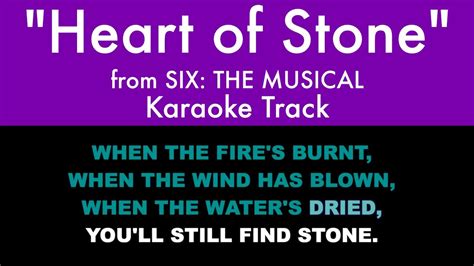 Heart Of Stone Lyrics Six The Musical - Photos Idea