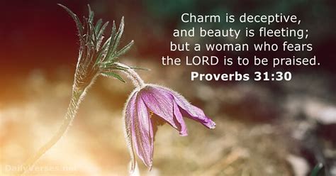 October 24 2023 Bible Verse Of The Day Proverbs 31 30