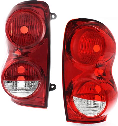 Evan Fischer Tail Light Lens And Housing Compatible With 1998 2003 Dodge Durango