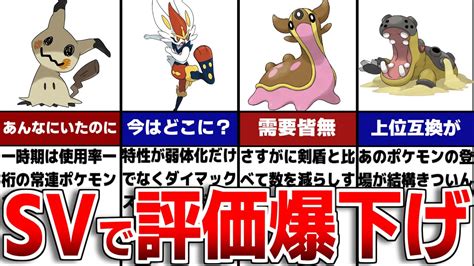 【藍の円盤】剣盾と比べてポケモンsvで評価が下がりすぎたポケモンについて徹底解説【ポケモンsvゼロの秘宝】 ポケモン関連情報のまとめ動画