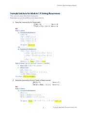 CSCI4330 M1 3 ExampleSolutions Pdf CSCI 4330 Algorithm Design And