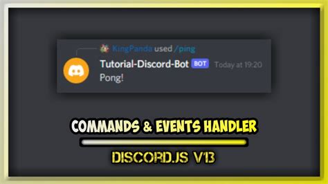 How To Make Discord Commands Events Handler V Youtube