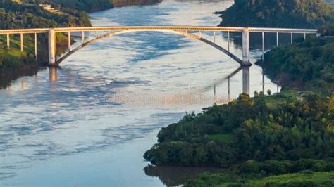 Border Between Brazil And Paraguay And Connects Foz Do Iguacu To Ciudad