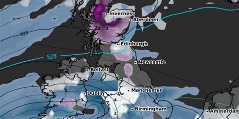 UK snow forecast: New weather maps show heavy snow sweeping in NEXT ...