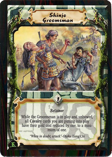 Shinjo Groomsman Card L5r Legend Of The Five Rings Wiki Fandom