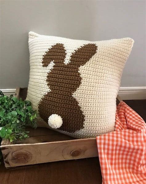 Crochet Pattern Bunny Pillow Crochet Pillow Crochet Diy Decoration