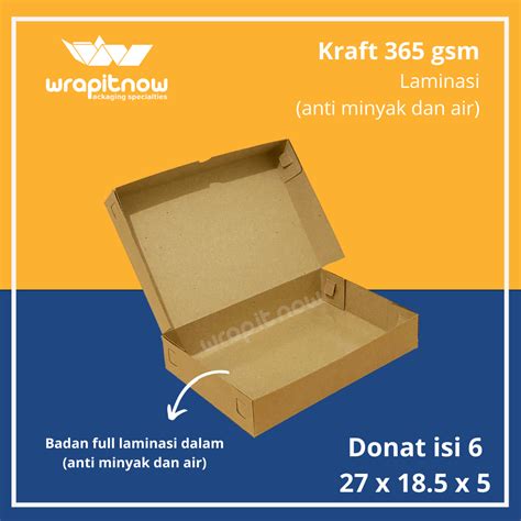 Jual Dus Donat Isi Kraft Laminasi X X Dus Roti Dus Cookies Dus