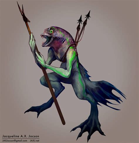 Kuo Toa by monsterling | Fantasy monster, Witcher monsters, Fantasy warrior