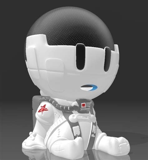 STL file Suporte Alexa Echo Dot 4a e 5a Geração Astronauta Toy 3D