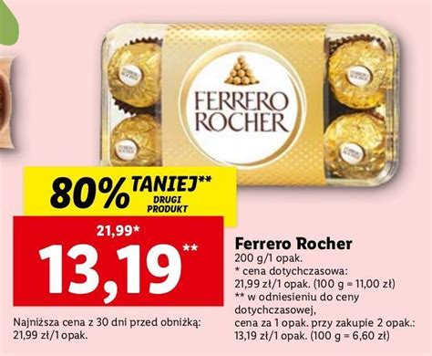 Promocja Czekoladki Ferrero Rocher G W Lidl