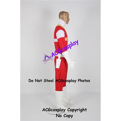 Power Rangers in Space Andros Red Space Ranger Cosplay Costume