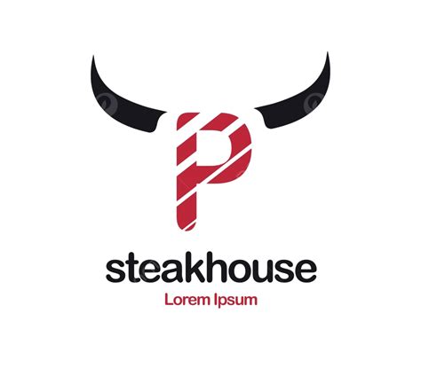 Desain Logo Steak Restoran Tanda Daging Sapi Vektor Restoran Tanda Daging Sapi Png Dan Vektor