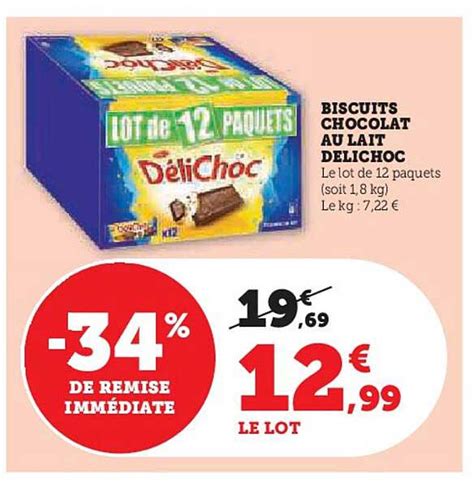 Promo Biscuits Chocolat Au Lait D Lichoc Chez Super U Icatalogue Fr