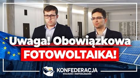 Obowiązkowa fotowoltaika w każdym domu DlaPolski PL