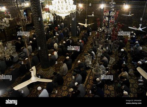 Srinagar India Th Apr Kashmiri Muslim Pray At The Shrine Of