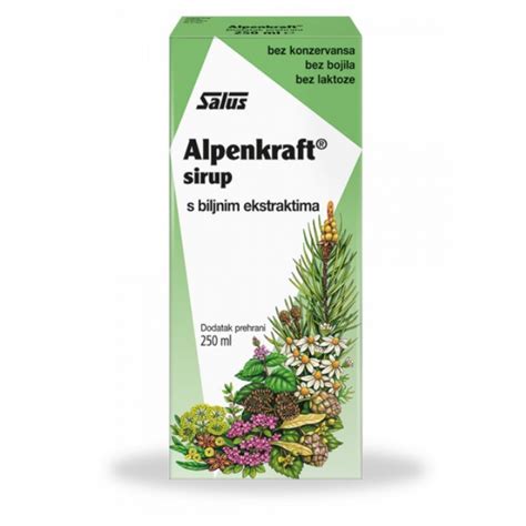 Alpenkraft Sirup Za Ka Alj Ml On Line Apoteka Jankovi