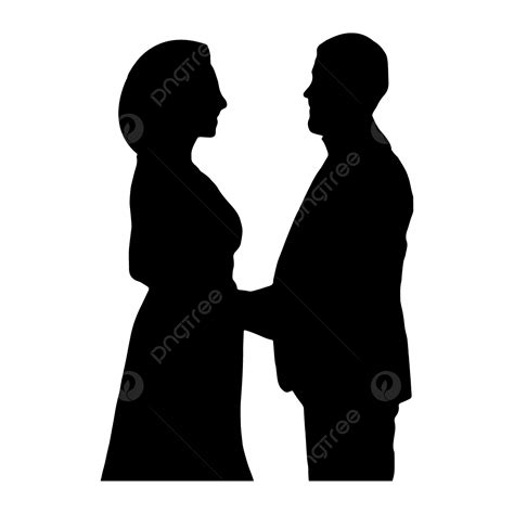 Romantic Couple Silhouette Romantic Wedding Couple Couple Png And