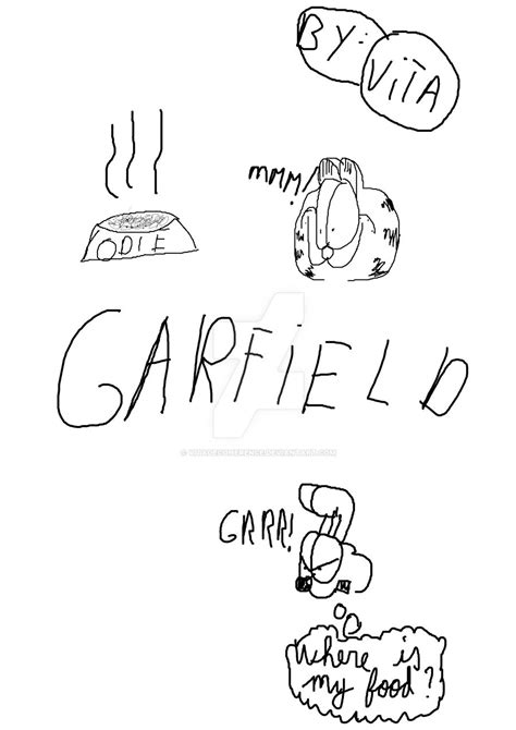 Garfield + Odie's food =Angry Odie :P by Vitadecoherence on DeviantArt