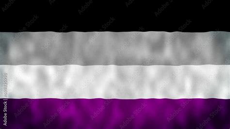 Asexuality Pride Flag Illustration The Asexual Pride Flag Waving Asexual Pride Flag Stock