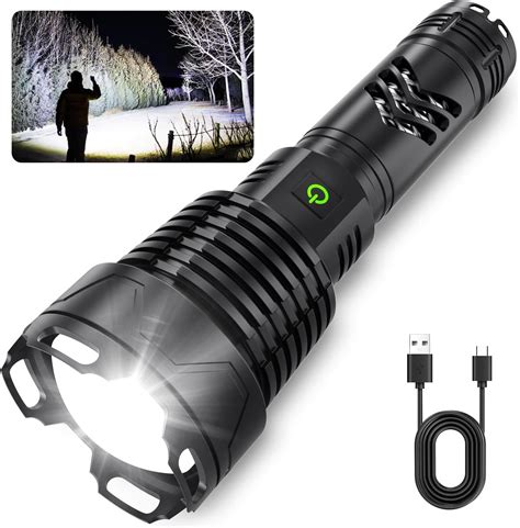 Kingcaesar Flashlights High Lumens Rechargeable 900000