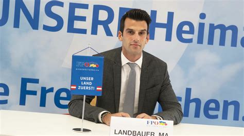 Fp Landbauer J Nner Ist Historische Chance F R Einen Neuanfang