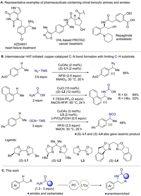 Enantioselective Intermolecular Radical Amidation And Amination Of Benzylic C−h Bonds Via Dual