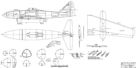 Messerschmitt Me 262 Blueprints