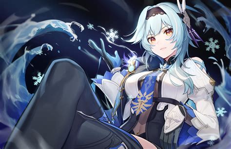 Hd Wallpaper Anime Girls Genshin Impact Eulagenshin Impact イラスト キャラ イラスト 漫画イラスト