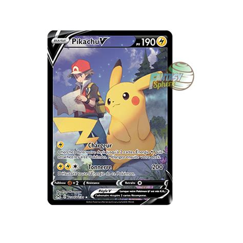 Pikachu V Full Art Ultra Rare TG16 TG30 Epee Et Bouclier 11 Origine