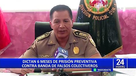 Pj Dicta Seis Meses De Prisi N Preventiva Para Falsos Colectiveros Que