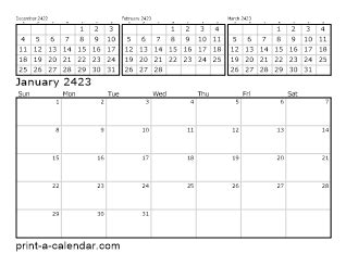 Download 2423 Printable Calendars