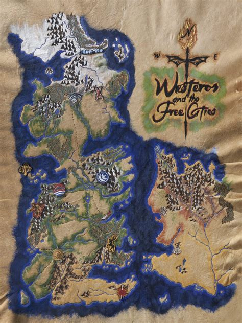 Game of Thrones - Westeros Map Reproduction - Cave Geek Art