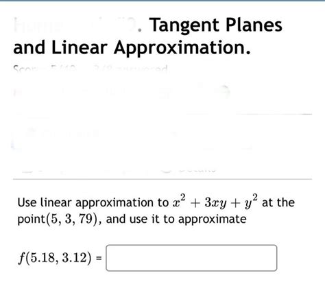 Solved Tangent Planes And Linear Approximation C Find The Chegg