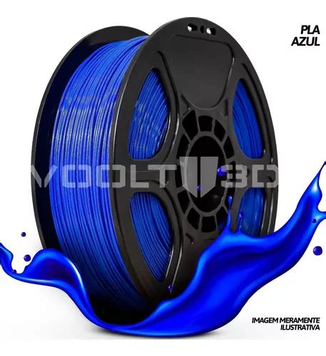 Filamento Impressão 3d Voolt Pla Azul 1kg