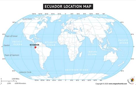 Ecuador World Map Location - Gennie Clementine