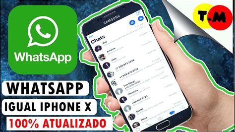 Como Deixar O Whatsapp Igual Do Iphone X Atual Youtube