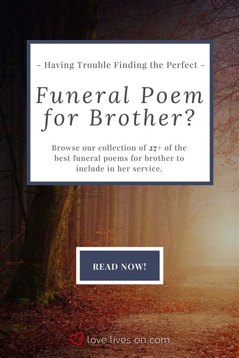 24 Best Funeral Poems For Brother Images On Pinterest Funeral Quotes