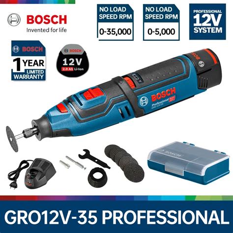 Bosch Mini Electric Drill 12v 35 Cordless Tool Engraving Grinding