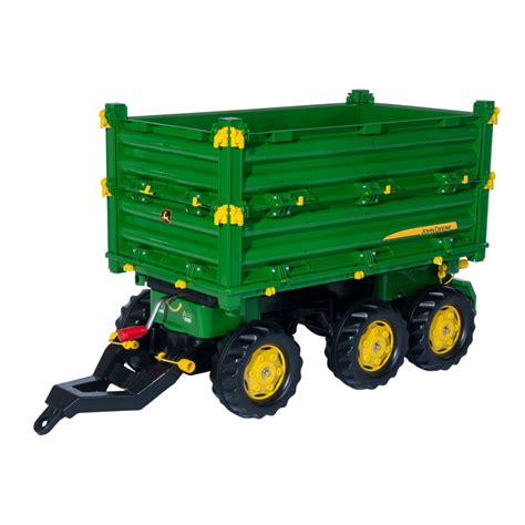 Rolly Toys John Deere Multi Trailer Kipper Anhänger Dreiseitenkipper