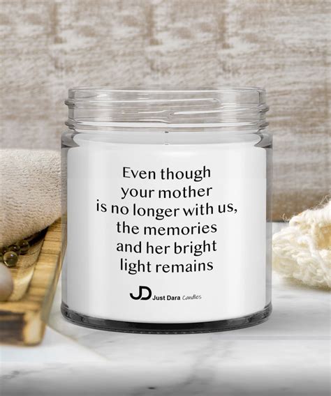 Memory Candles For Deceased Mother T Idea For Sympathy Etsy