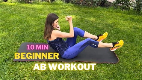 10 Min Beginner Abs Workout No Equipment Youtube